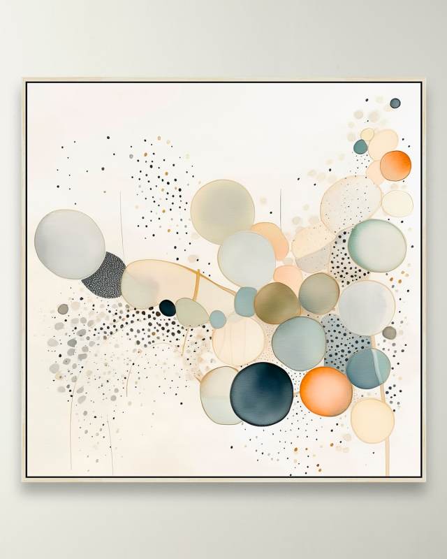 "Delightful Orbs 1" Framed Giclee